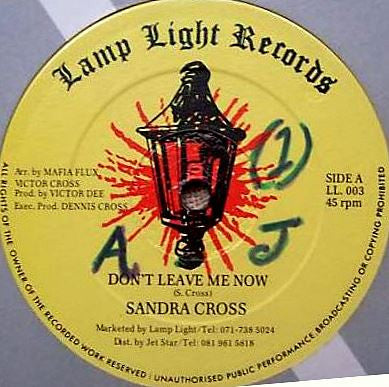 Sandra Cross : Don't Leave Me Now (12", Single)