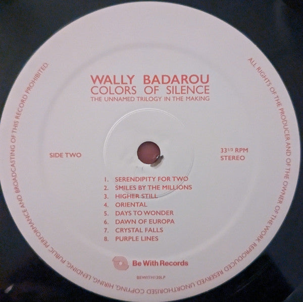 Wally Badarou : Colors Of Silence  (LP, Album, RE)