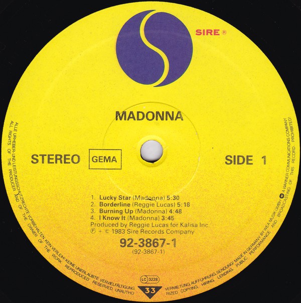 Madonna : Madonna (LP, Album)