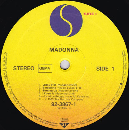Madonna : Madonna (LP, Album)