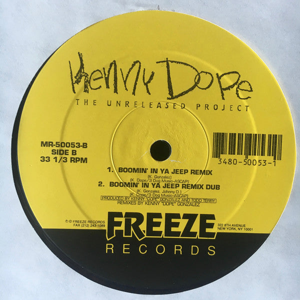 Kenny Dope* : The Unreleased Project (12")