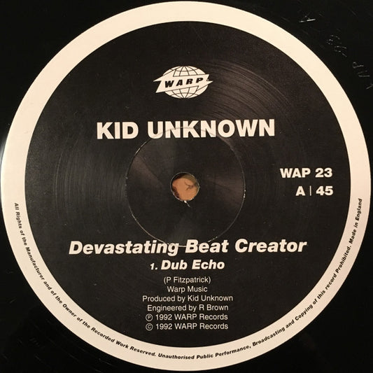 Kid Unknown : Devastating Beat Creator (12")