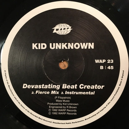 Kid Unknown : Devastating Beat Creator (12")