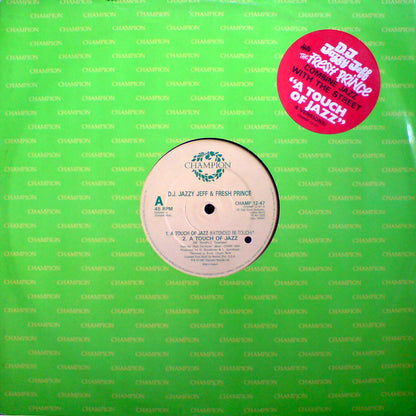 DJ Jazzy Jeff & The Fresh Prince : A Touch Of Jazz (12", Single)