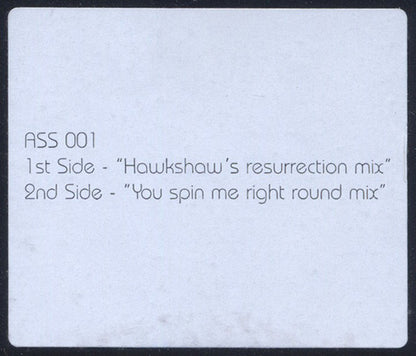 Beastie Boys : Alive (Hawkshaw's Resurrection Mix / You Spin Me Right Round Mix) (12", Unofficial, W/Lbl)