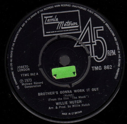 Willie Hutch : Brother's Gonna Work It Out / I Choose You (7", Single)