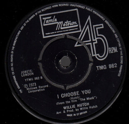 Willie Hutch : Brother's Gonna Work It Out / I Choose You (7", Single)