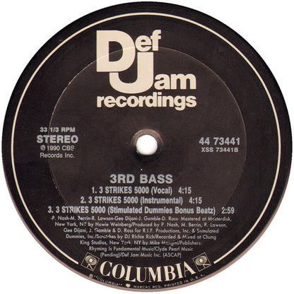 3rd Bass : Product Of The Environment (12")