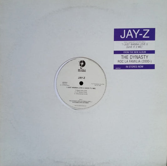 Jay-Z : I Just Wanna Love U (Give It 2 Me) / Parking Lot Pimpin' (12", Single, Promo)