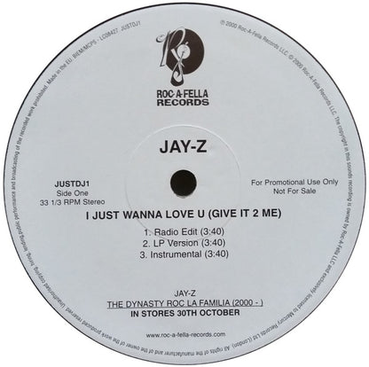 Jay-Z : I Just Wanna Love U (Give It 2 Me) / Parking Lot Pimpin' (12", Single, Promo)
