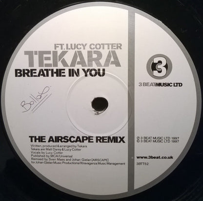 Tekara Ft. Lucy Cotter : Breathe In You (The Airscape Remix) (12", S/Sided, Ltd)