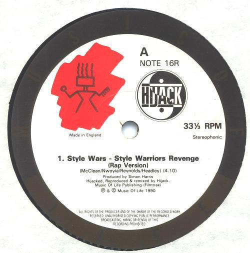Hijack (2) : Style Wars - Style Warriors Revenge (12", Single)