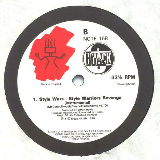 Hijack (2) : Style Wars - Style Warriors Revenge (12", Single)