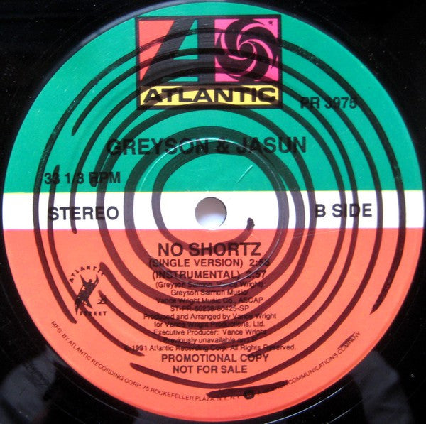 Greyson & Jasun : Get Bizzy / No Shortz (12", Promo)