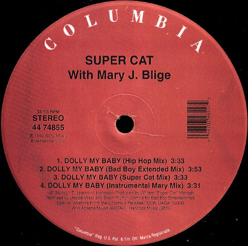 Super Cat (2) : Dolly My Baby (12")