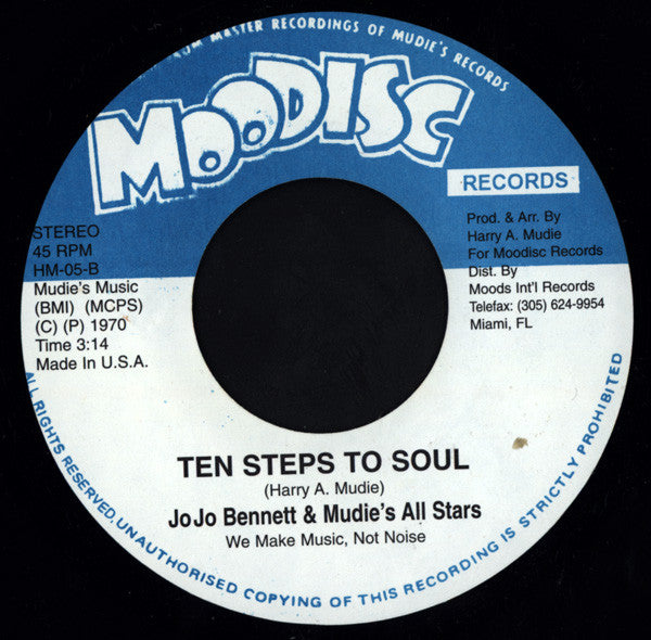 Freddie Mckay & Mudies All Stars / Jo Jo Bennett & Mudies All Stars : Go On This Way / Ten Steps To Soul (7")