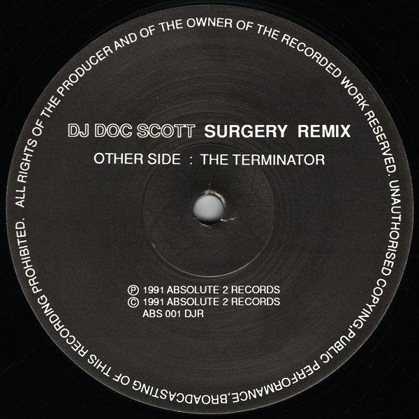 DJ Doc Scott* : Surgery - The Remix (12", Ltd)