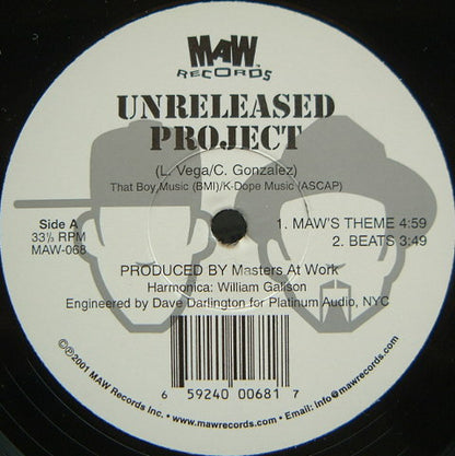 Unreleased Project : MAW's Theme / Clouds (12")