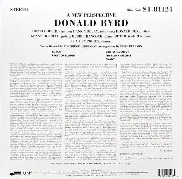 Donald Byrd : A New Perspective (LP, Album, RE, 180)
