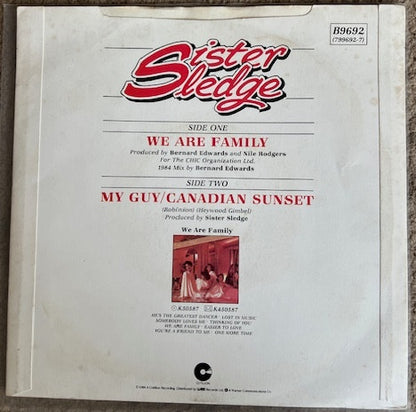 Sister Sledge : We Are Family (1984 Remix By Bernard Edwards) (7", Single, Sol)