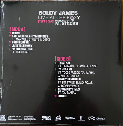 Boldy James x M. Stacks : Live At The Roxy (Tabs & Caps) (LP, Ltd, Mixtape, RE)