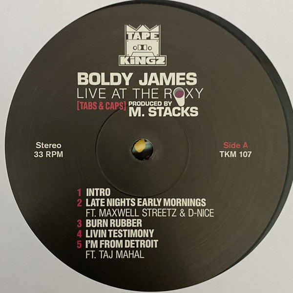 Boldy James x M. Stacks : Live At The Roxy (Tabs & Caps) (LP, Ltd, Mixtape, RE)