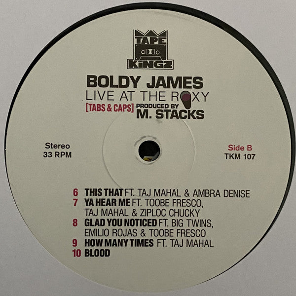 Boldy James x M. Stacks : Live At The Roxy (Tabs & Caps) (LP, Ltd, Mixtape, RE)
