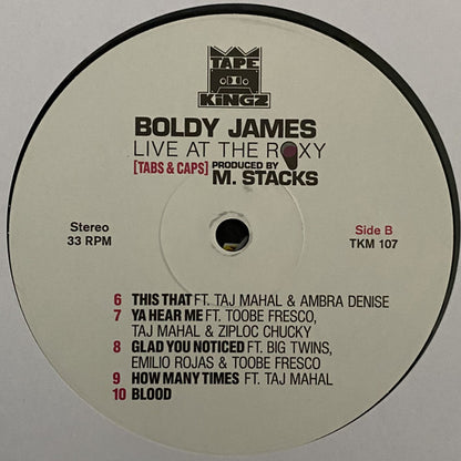 Boldy James x M. Stacks : Live At The Roxy (Tabs & Caps) (LP, Ltd, Mixtape, RE)