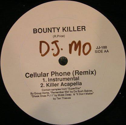 Bounty Killer : Cellular Phone (Remix) (12")