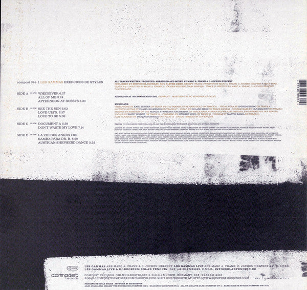 Les Gammas : Exercices De Styles (2xLP, Album)