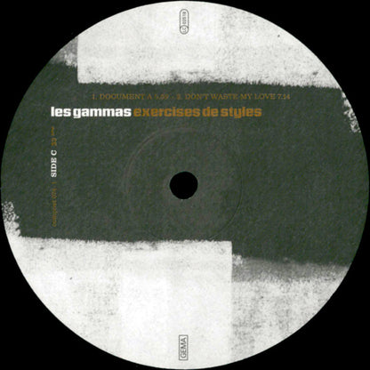 Les Gammas : Exercices De Styles (2xLP, Album)