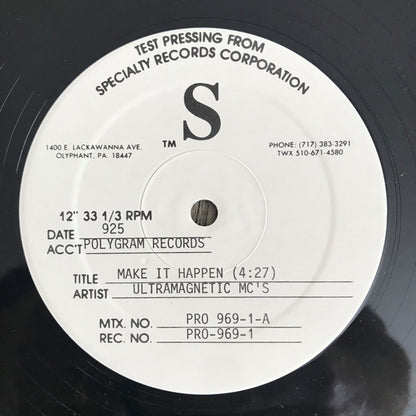 Ultramagnetic MC's : Make It Happen (12", TP)