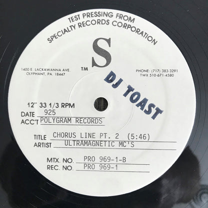 Ultramagnetic MC's : Make It Happen (12", TP)