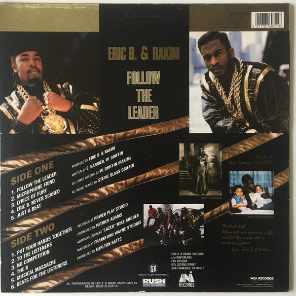 Eric B. & Rakim : Follow The Leader (LP, Album)