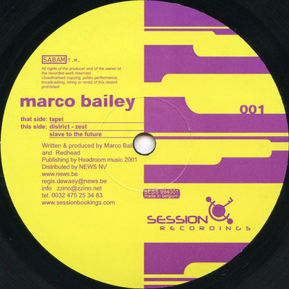 Marco Bailey : Taipei (12")