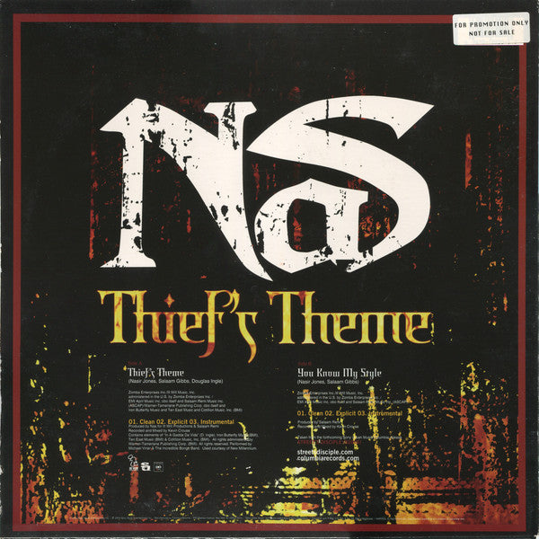 Nas : Thief's Theme / You Know My Style (12")