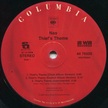 Nas : Thief's Theme / You Know My Style (12")