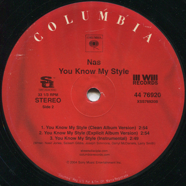 Nas : Thief's Theme / You Know My Style (12")