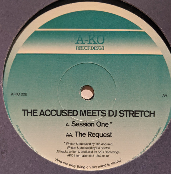 The Accused Meets DJ Stretch : Session One / The Request (12")