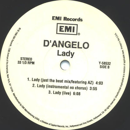 D'Angelo : Lady (12")