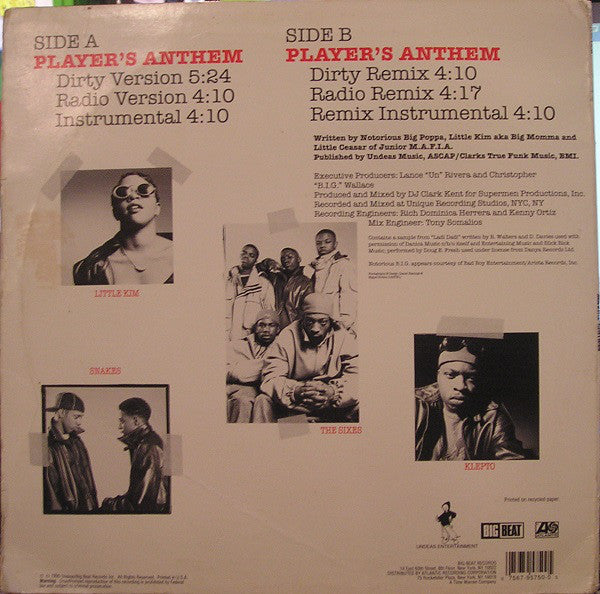 Junior M.A.F.I.A. : Player's Anthem (12")