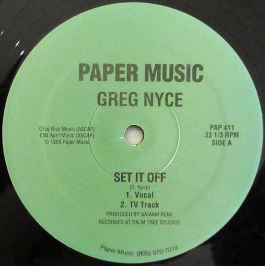 Greg Nice : Set It Off (12")