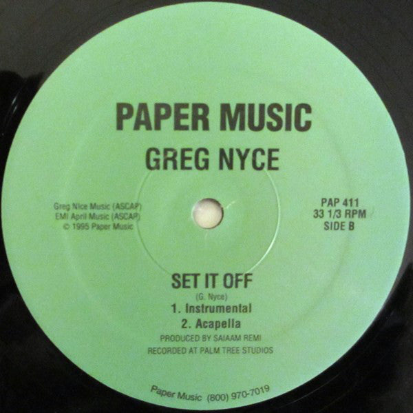 Greg Nice : Set It Off (12")