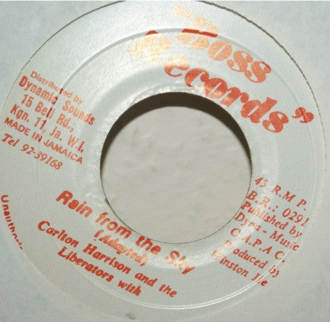 Carlton Harrison And Liberators With Inspector Lenny : Rain From The Sky (7")