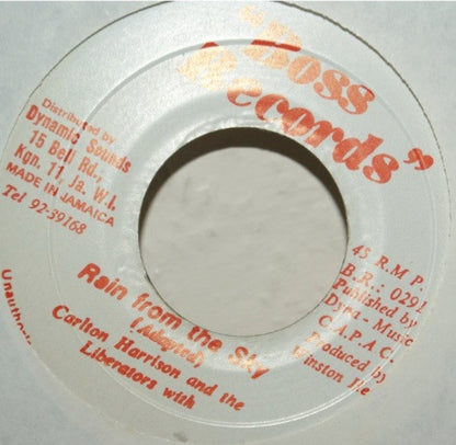 Carlton Harrison And Liberators With Inspector Lenny : Rain From The Sky (7")