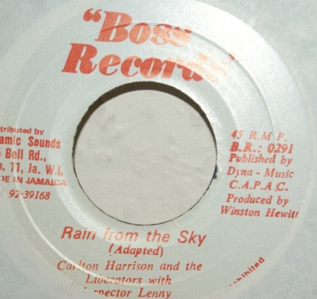 Carlton Harrison And Liberators With Inspector Lenny : Rain From The Sky (7")