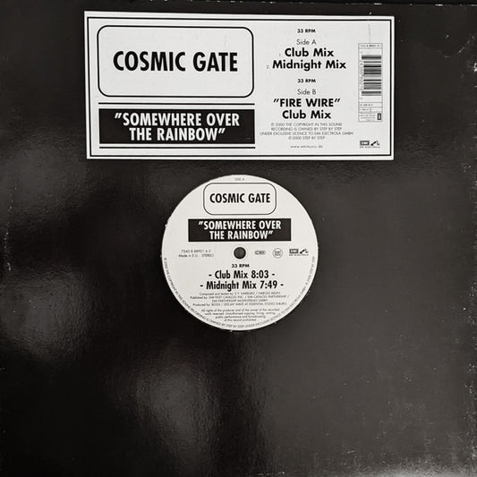 Cosmic Gate : Somewhere Over The Rainbow (12")
