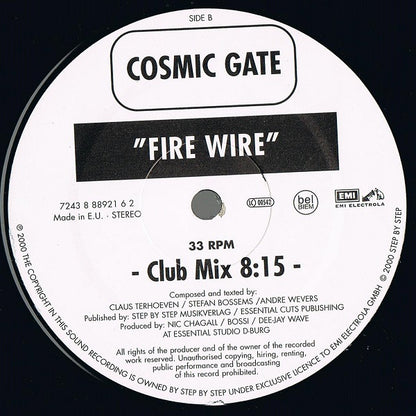 Cosmic Gate : Somewhere Over The Rainbow (12")