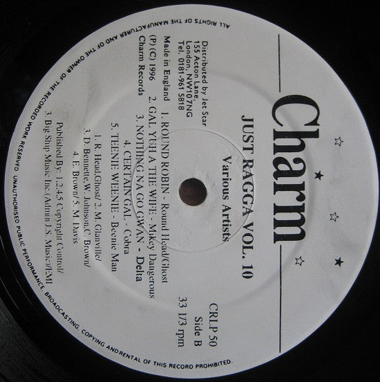 Various : Just Ragga Volume 10 (LP, Comp)