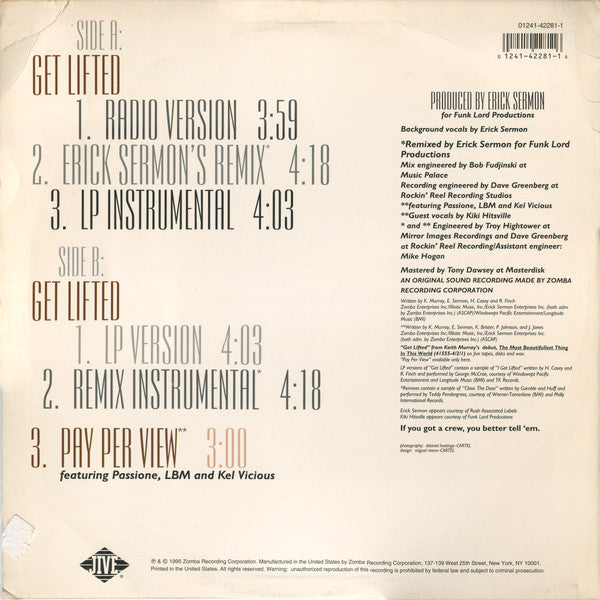 Keith Murray : Get Lifted (12")